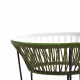 Table Toca Acrylique Vert Épicéa et structure noire Table Toca Acrylique Vert Épicéa et structure noire