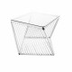 Table d'appoint carrée Blanc   Table d'appoint carrée Blanc