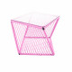 Pink square side table