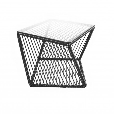 Table d'appoint carrée Noir   Table d'appoint carrée Noir