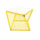 Yellow square side table