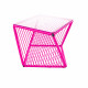 Magenta square side table