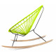 détail fauteuil bascule bois Acapulco Vert Anis  détail fauteuil bascule bois Acapulco Vert Anis