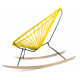 détail fauteuil bascule bois Acapulco Jaune  détail fauteuil bascule bois Acapulco Jaune