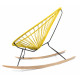 détail fauteuil bascule bois Acapulco Jaune Moutarde  détail fauteuil bascule bois Acapulco Jaune Moutarde
