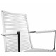  chaise fil Design avec accoudoir Blanc 