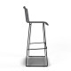 White bar stool White bar stool