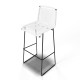 White bar stool White bar stool