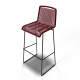 White bar stool White bar stool