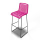 White bar stool White bar stool