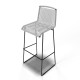 White bar stool White bar stool
