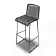 White bar stool White bar stool