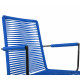 Night Blue Dining armrest wire chair Night Blue Dining armrest wire chair
