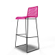 White bar stool White bar stool