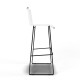 White bar stool White bar stool