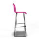 White bar stool White bar stool