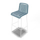 White bar stool White bar stool