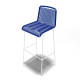 White bar stool White bar stool
