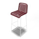 White bar stool White bar stool