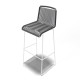 White bar stool White bar stool