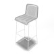 White bar stool White bar stool