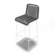 White bar stool White bar stool