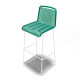 White bar stool White bar stool