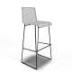White bar stool White bar stool