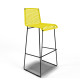 White bar stool White bar stool
