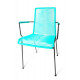  Chaise avec accoudoir scoubidou Vert Turquoise 