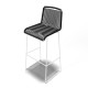White bar stool White bar stool