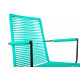 Turquoise plastic thread armrest rope chair Turquoise plastic thread armrest rope chair