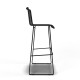 White bar stool White bar stool