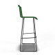 White bar stool White bar stool