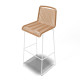 White bar stool White bar stool