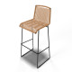White bar stool White bar stool