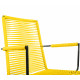 Yellow plastic thread armrest wire chair Yellow plastic thread armrest wire chair