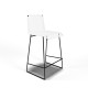 White kitchen stool