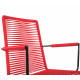 Red Dining armrest rope chair Red Dining armrest rope chair