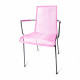  Chaise Design avec accoudoir Rose 