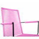 Pink Dining armrest rope chair Pink Dining armrest rope chair